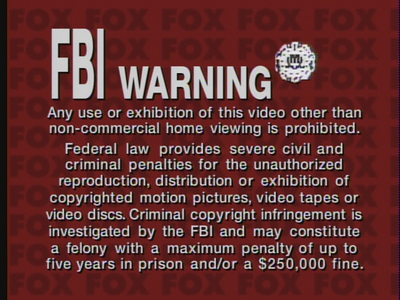Fullscreen FBI Warning