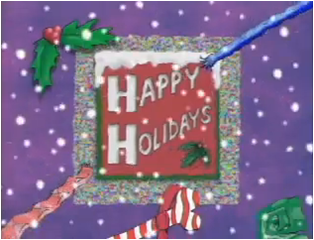 "Happy Holidays" variant (1997-1998)