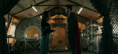 Kal-El talks to his mother